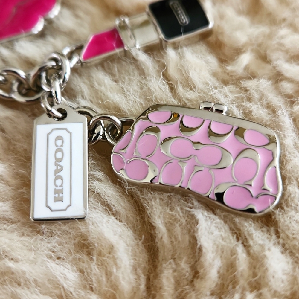 Adorable NWOT Coach Sunglasses, Lipstick, & Lips Bag Charm or Key Ring 💄💋 - Picture 4 of 13